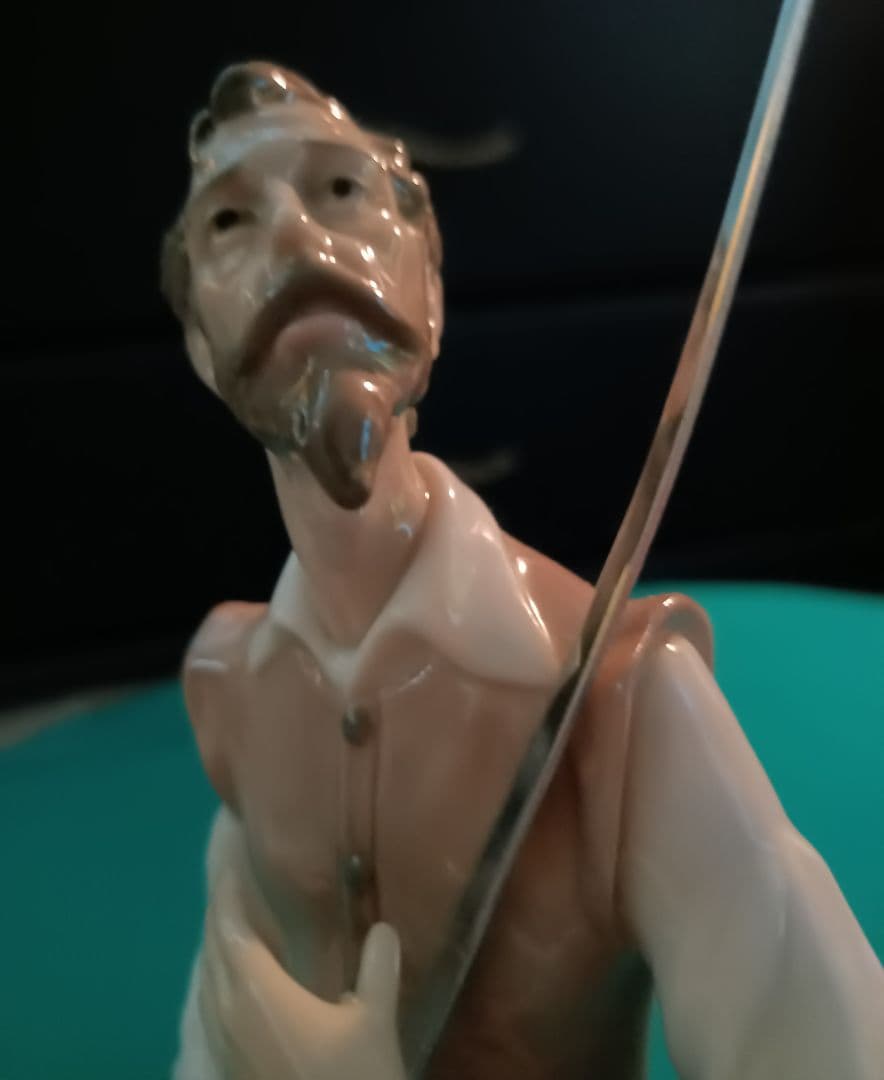 リヤドロ　LLADRO　ドン・キホーテ　スペイン　磁器　ロゴ入りスタンドセット