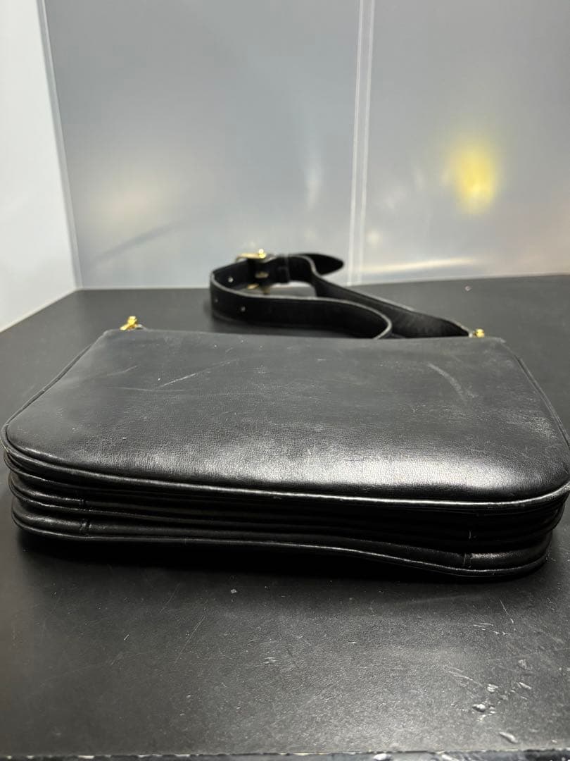 セリーヌ ワンショルダーバッグ レザー CELINE 馬車金具 フラップ