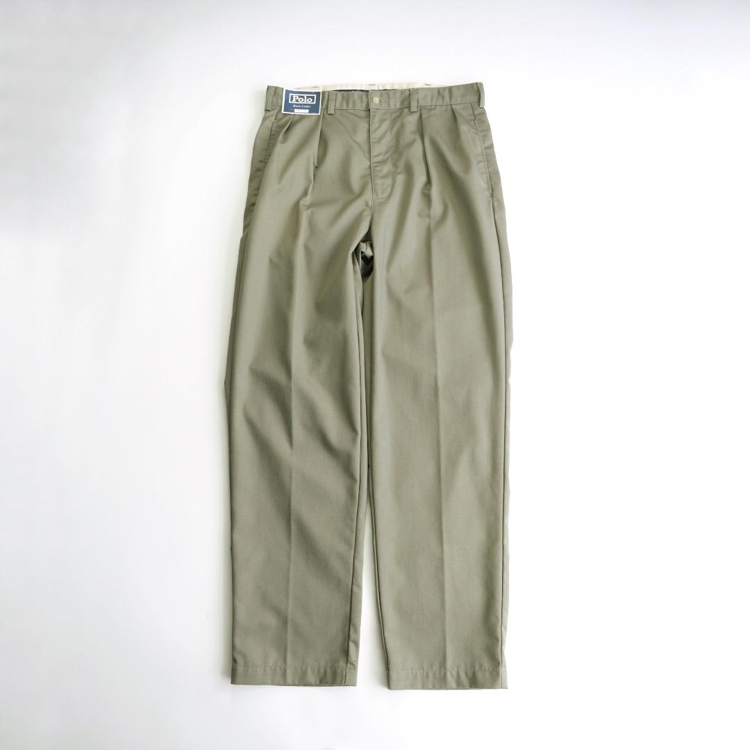 ラルフローレン　90s ツータックチノパンツ　34×32 デッドストック