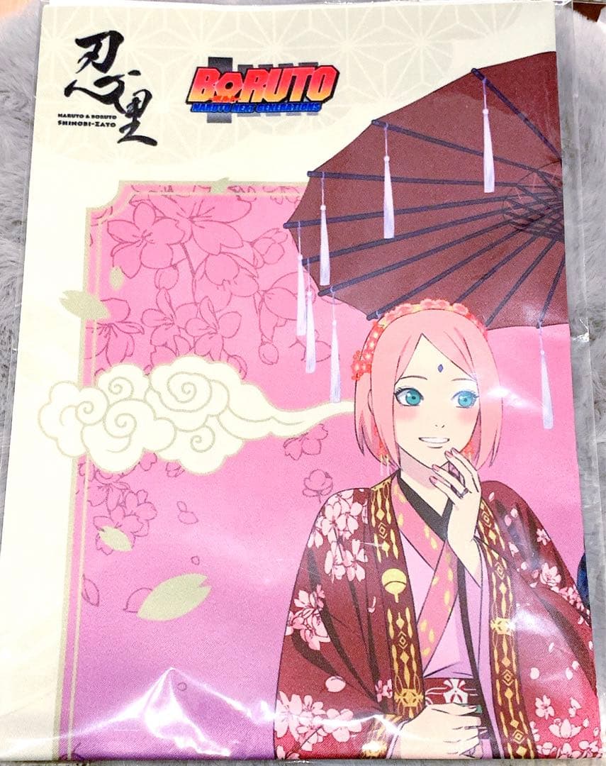 NARUTO 忍里 花明りの伝令 特別任務 布ポスター うちはサスケ 春野サクラ