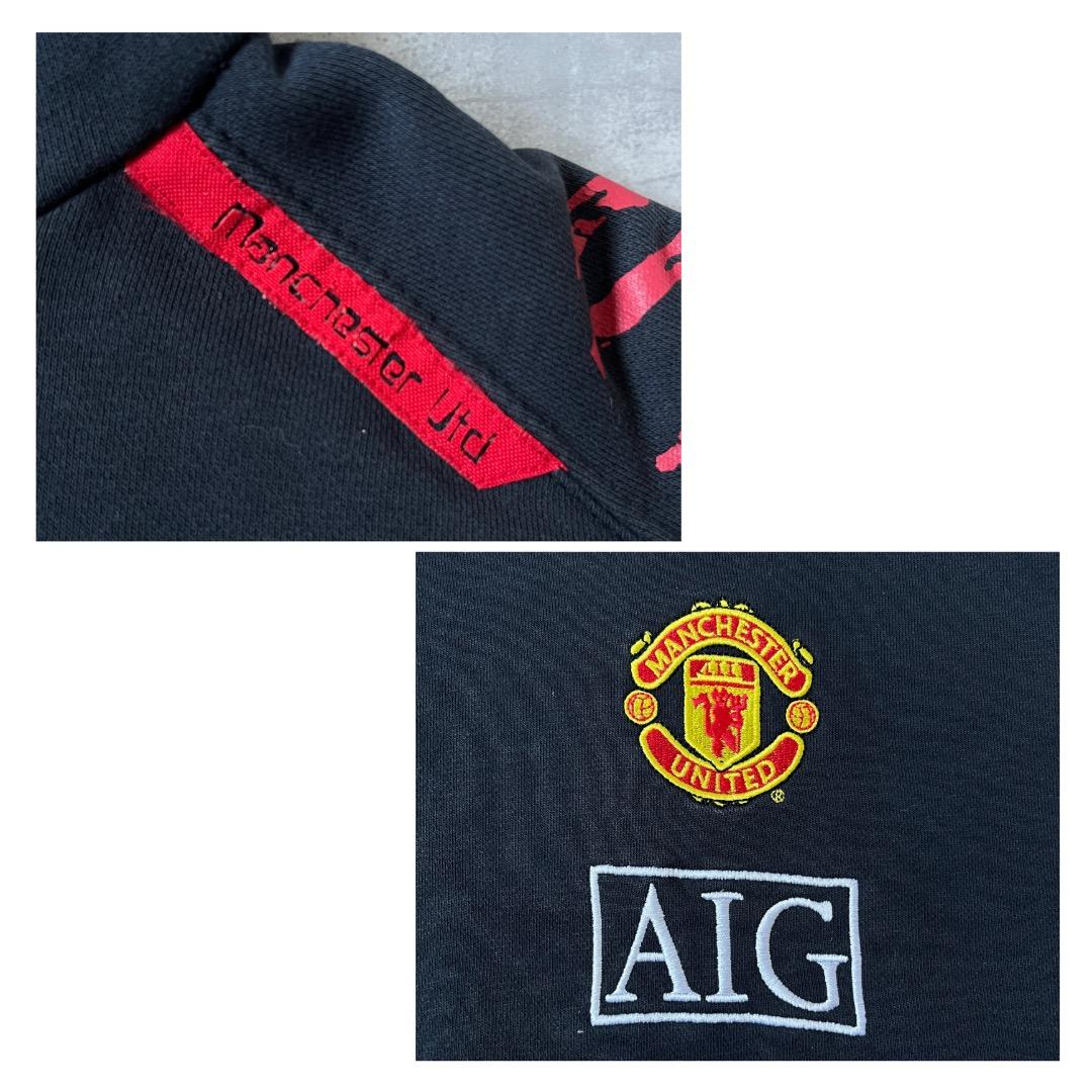 ナイキ マンチェスターユナイテッド サッカー パーカー 古着 L 黒 17953