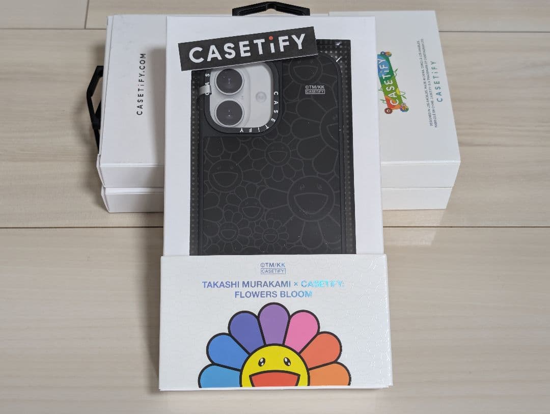 【正規品】村上隆x CASETiFY フラワー レインボー iPhone 17用