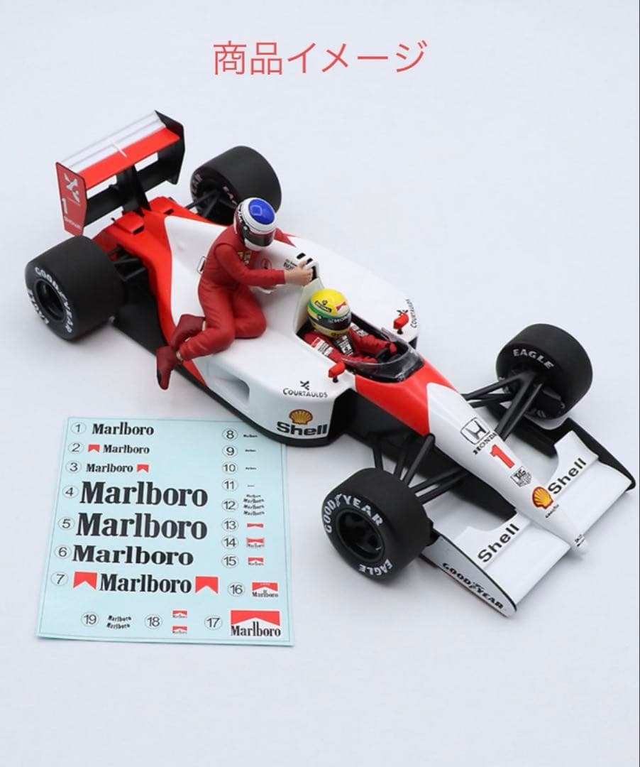 新品 ミニチャンプス 1/18 マクラーレンホンダ MP4/6 F1 セナ
