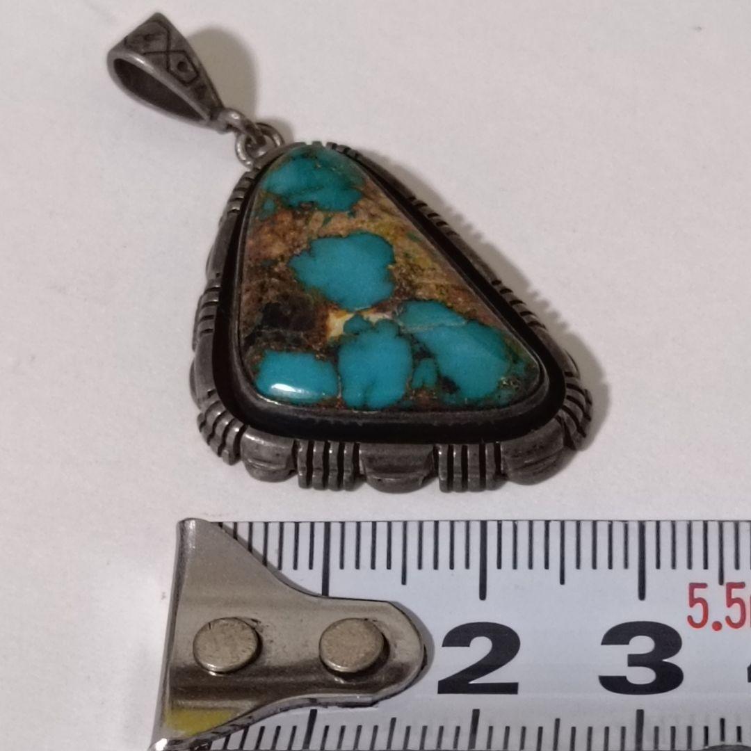 NAVAJO ナバホ RCC シルバー ターコイズ ネックレス ペンダント