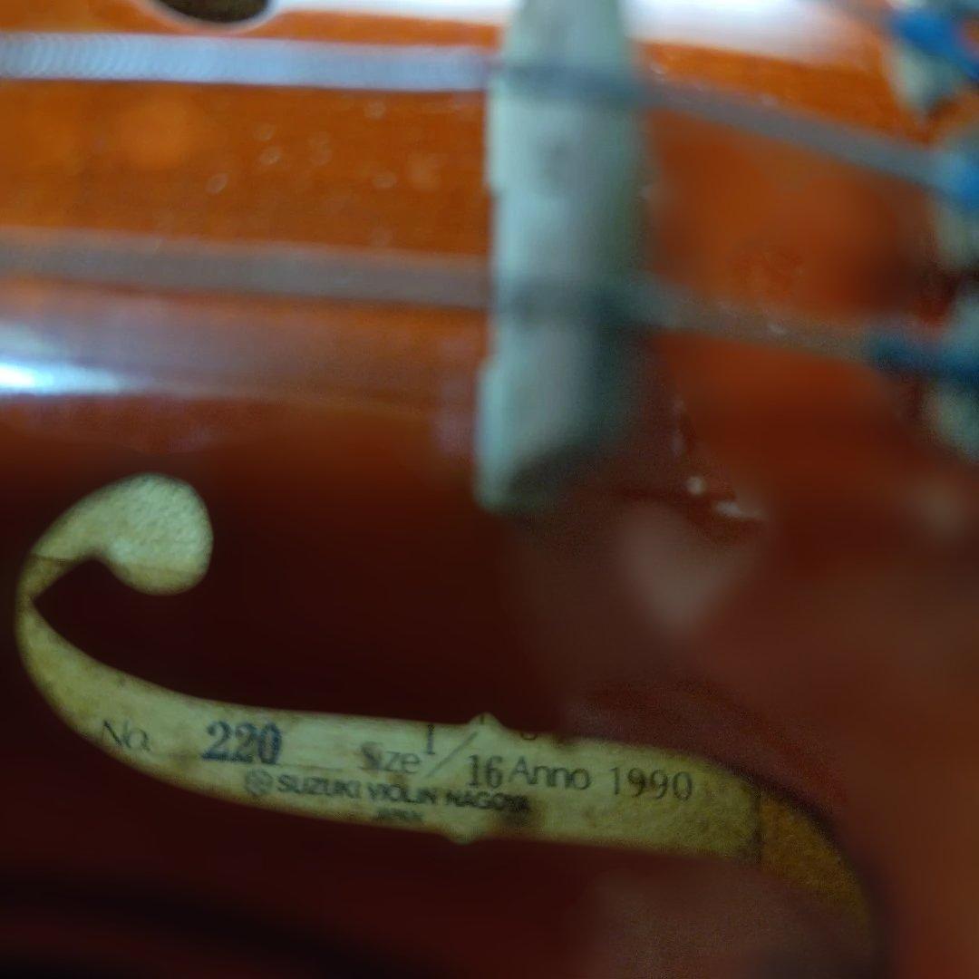 ♥美品♥2才前後の子供用♥スズキバイオリン1/16♥品番220♥弓ケ―ス松脂付