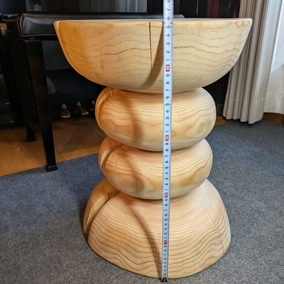 はりーさん　　　檜　大型　丸太　椅子　スツール　テーブル　高さ約46㎝