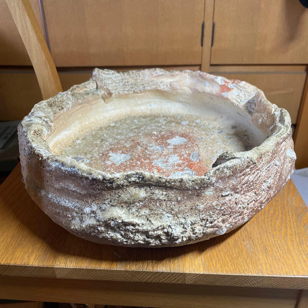 寺垣外窯　杉本貞光　信楽水盤　大鉢　箱なし