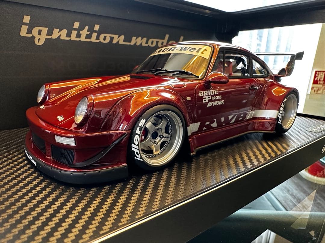RWB930 ターボ ignition Model 1/18 ワイン