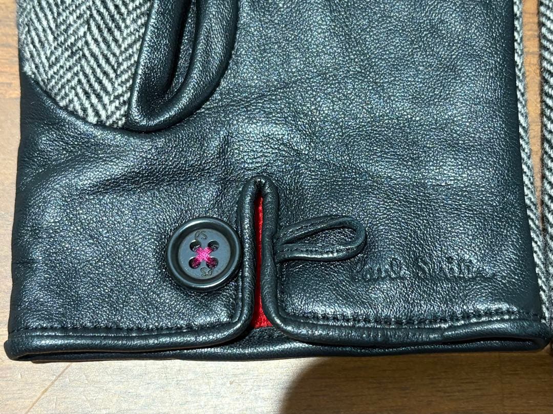 ポールスミス Paul Smith グローブ 手袋 ラムレザー ウール カシミヤ