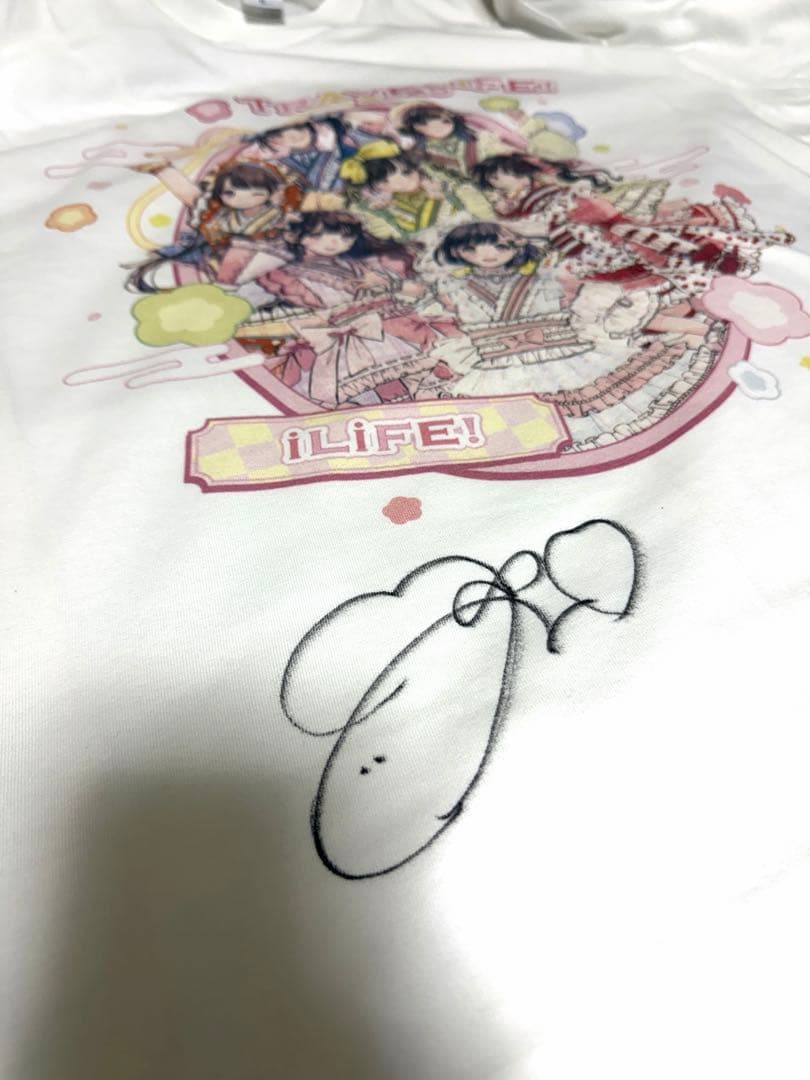 【即日発送】福丸うさ　iLiFE! 直筆サインTシャツ　アイライフ
