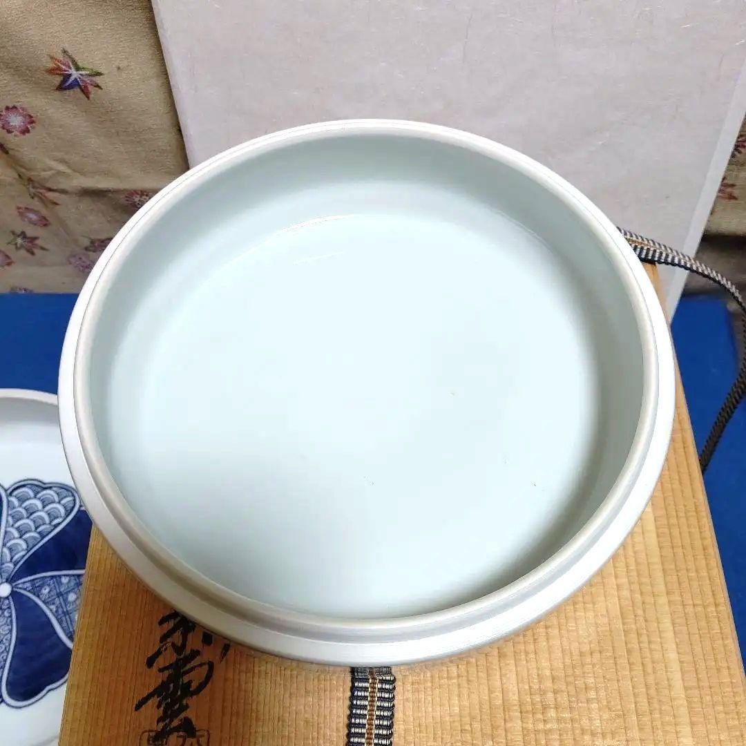 食籠、染付、松竹梅、手塚景雲作、ほり62番