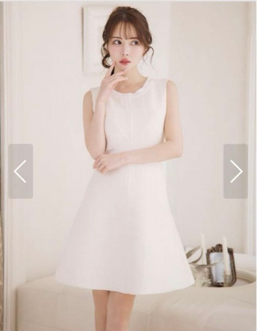 美品　erukei エルケイ　ツイードワンピース　白　銀座クチュール　ホワイト