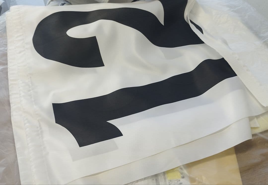 横断幕用　数字　当て布