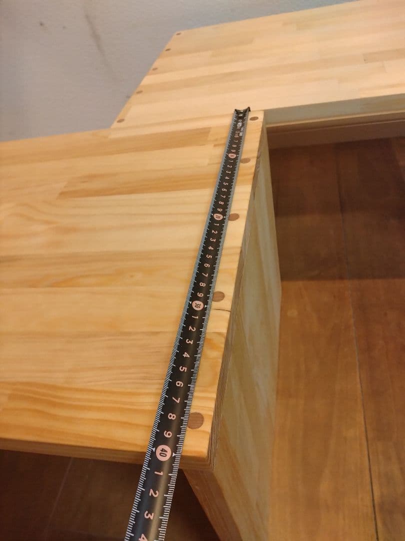 木製　ハンドメイド　オーダー　コの字　キヌカ　サイドテーブル　踏み台　水槽台