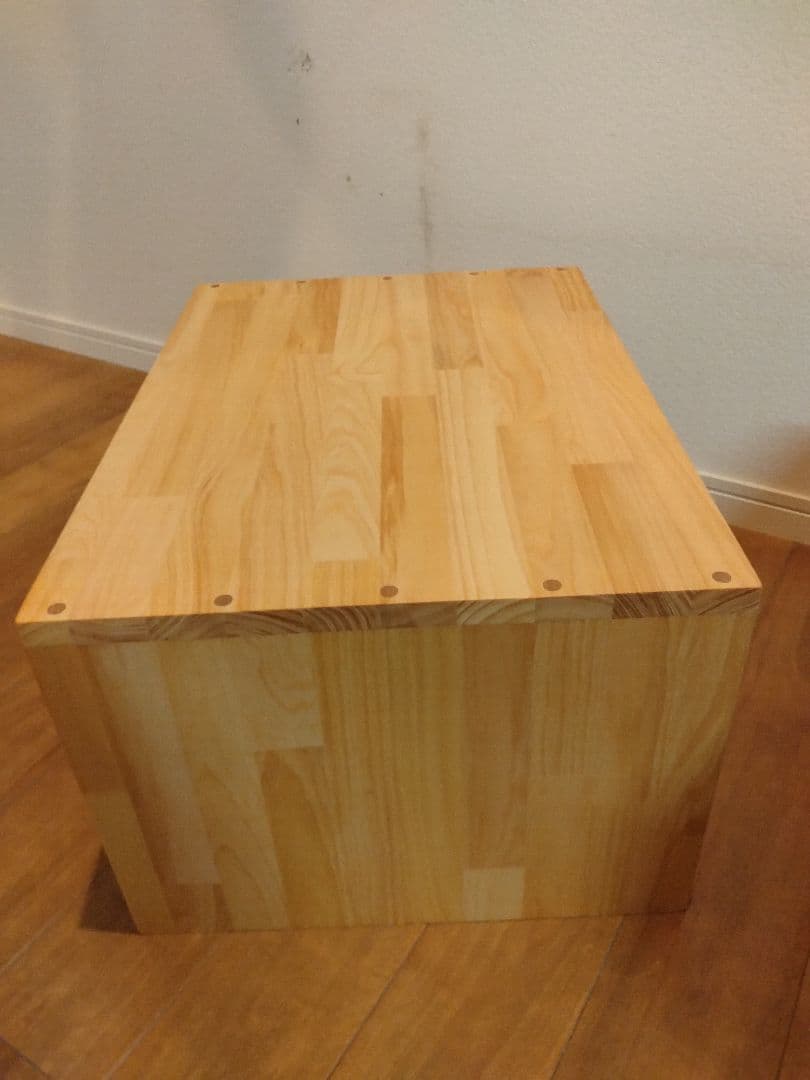 木製　ハンドメイド　オーダー　コの字　キヌカ　サイドテーブル　踏み台　水槽台