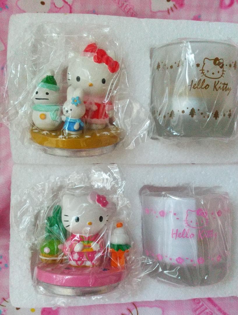 キティ　アロマキャンドル　フィギュア　ベルメゾン　千趣会　クリスマス　正月