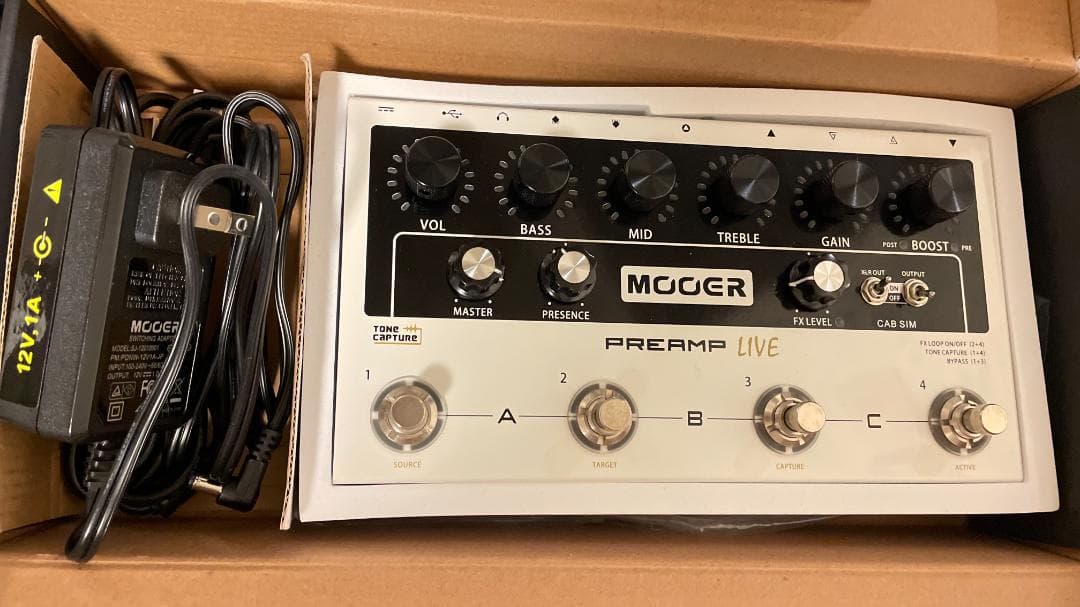 Mooer PREAMP LIVE ムーア アンプシミュレーター