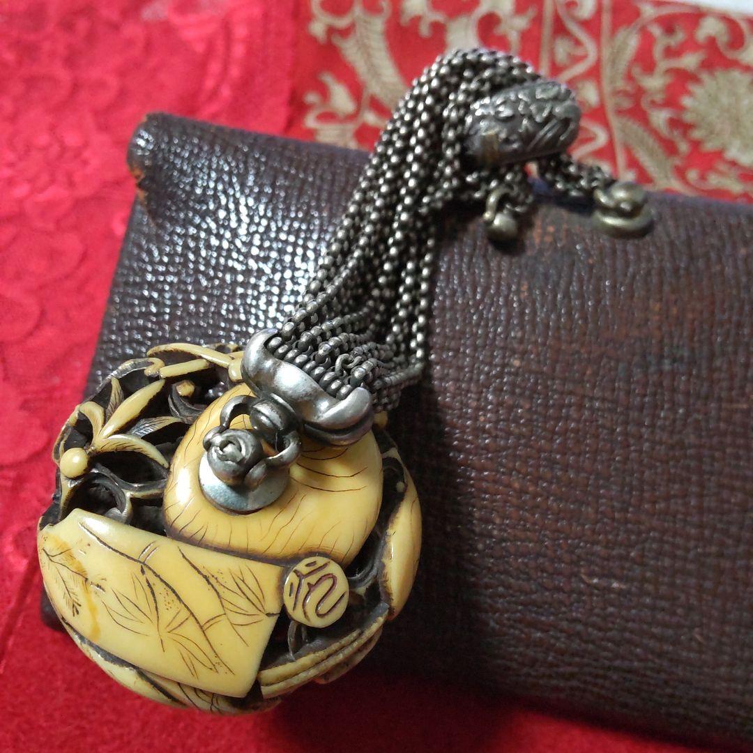 根付け 煙草入れ 江戸期