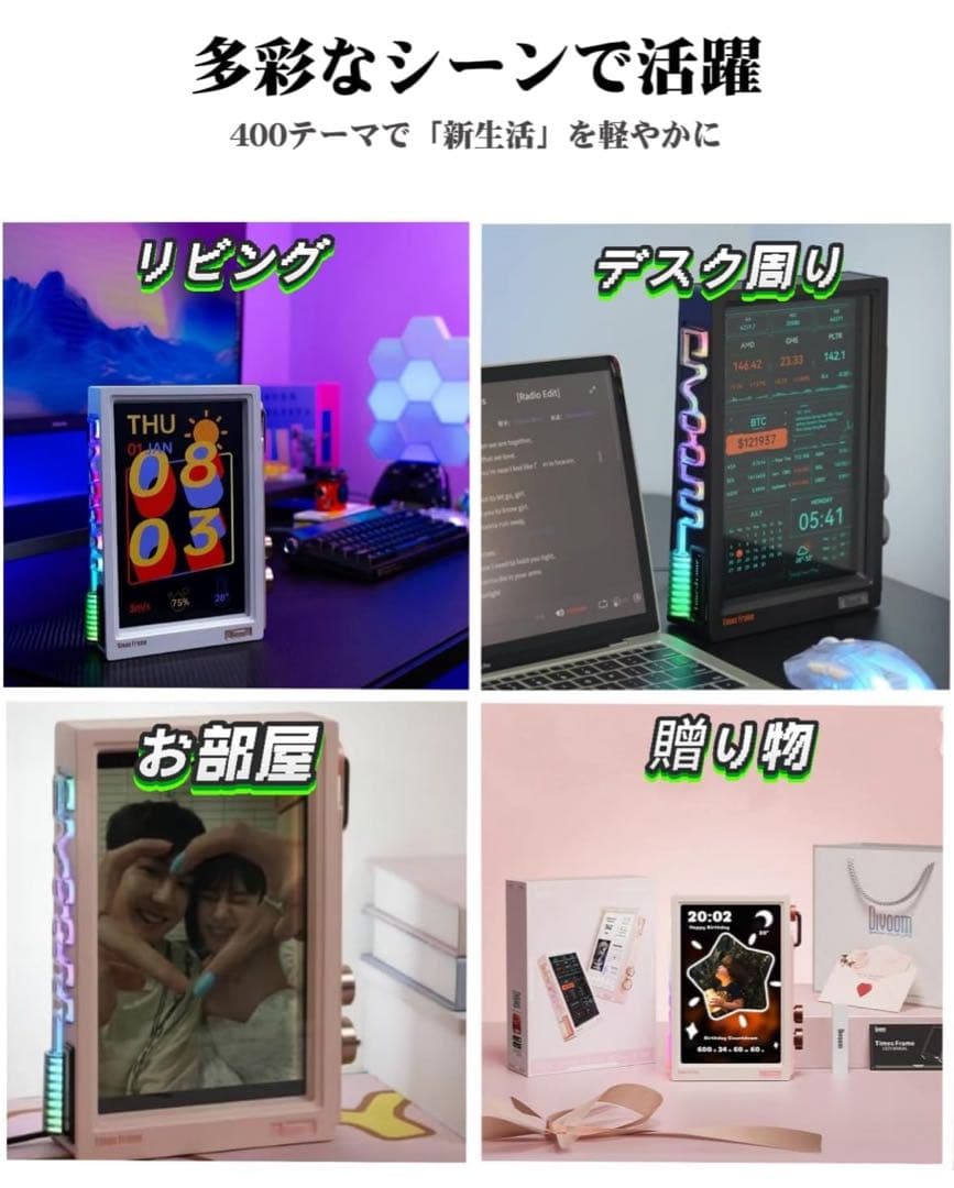 Divoom Times Frame スマートフォトフレーム