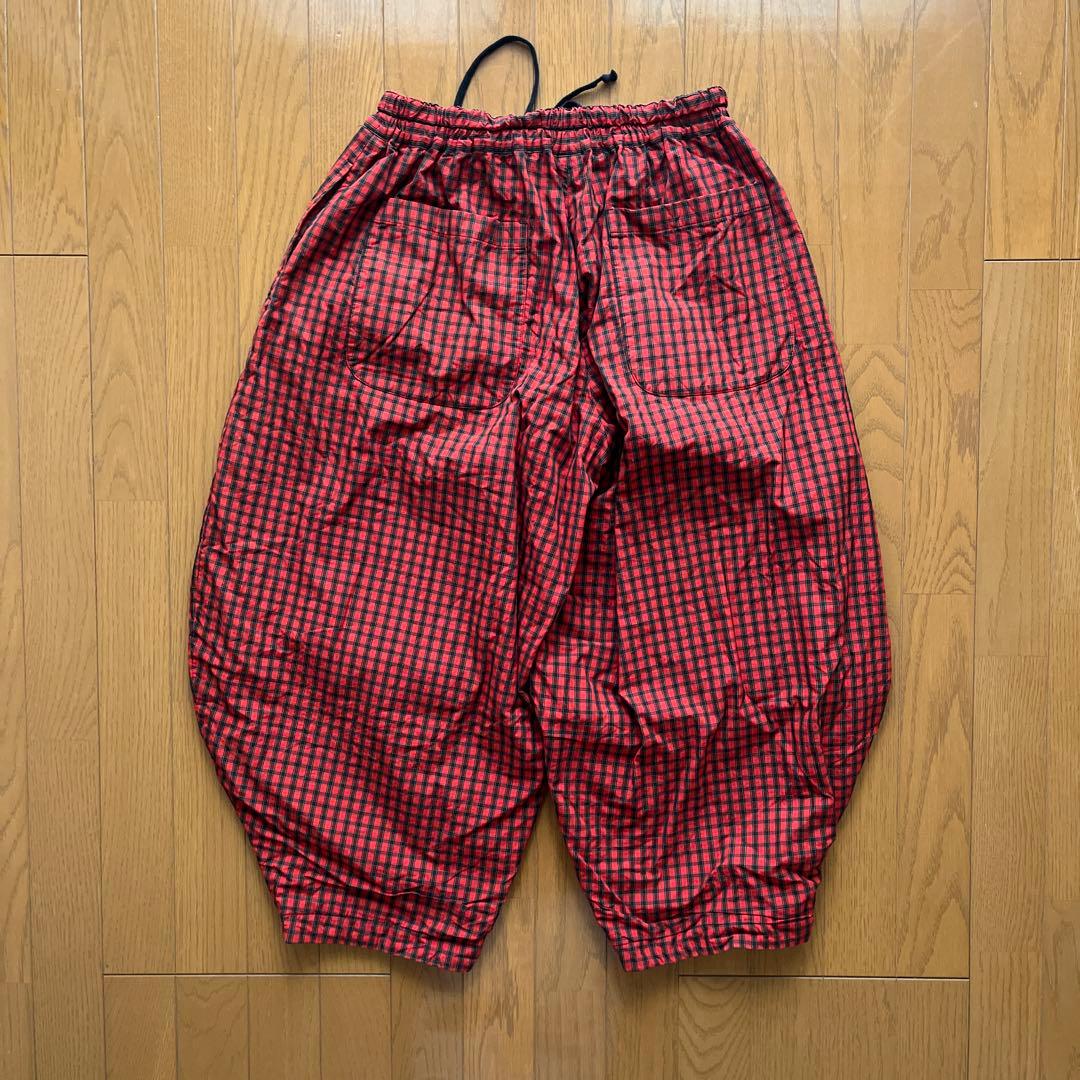 BLACK COMME des GARÇONS チェック　バルーンパンツ