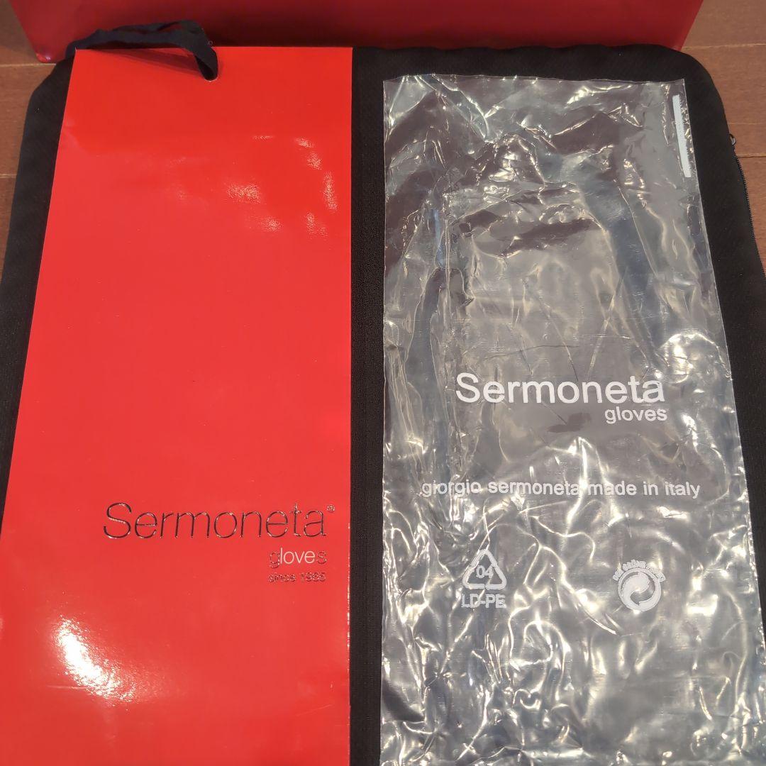 【新品未使用 】Sermoneta レザー手袋 8.5 グレー
