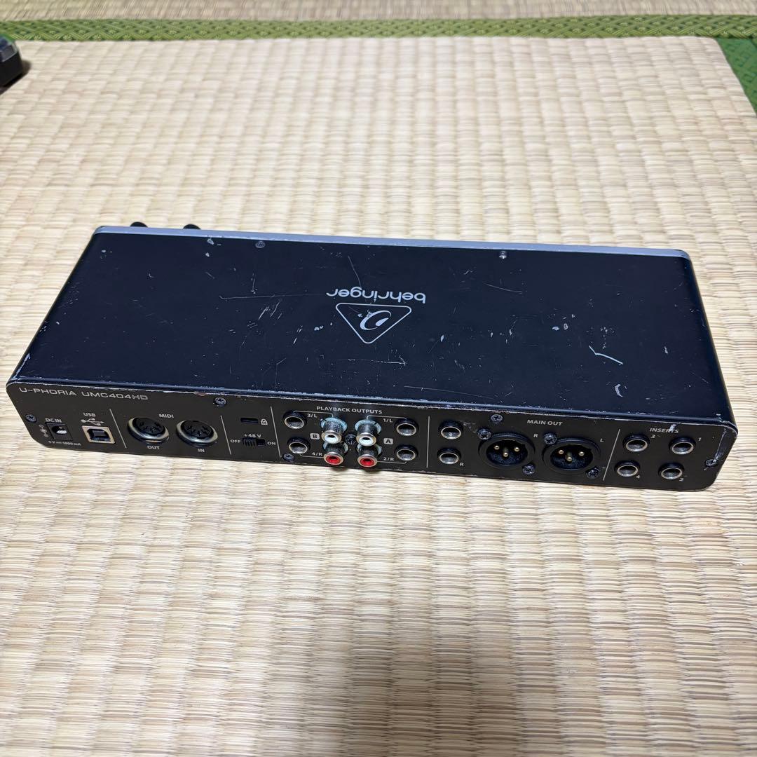 behringer UMC404HD オーディオインターフェイス USB接続