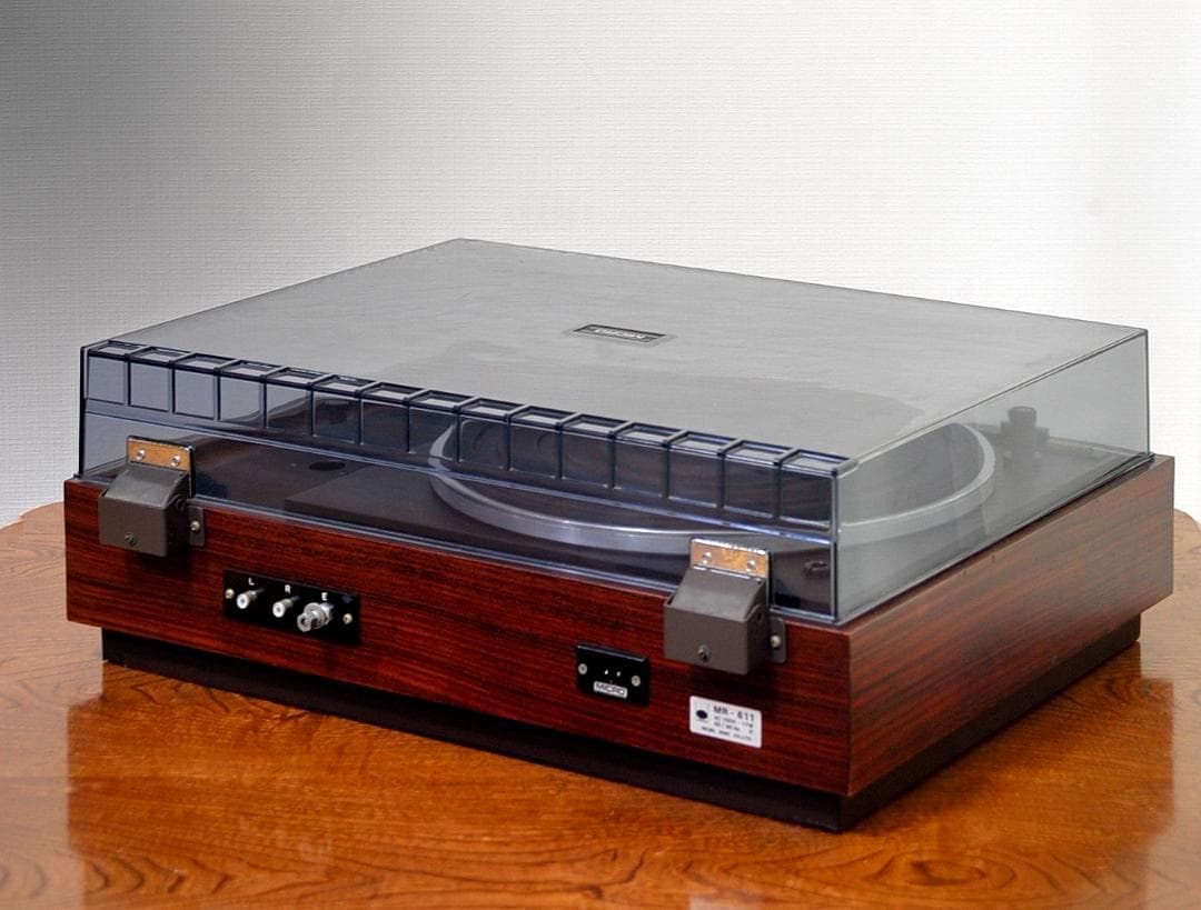 ★MICRO レコードプレーヤー型クリーナー　MR-611 　(ローズカラー)