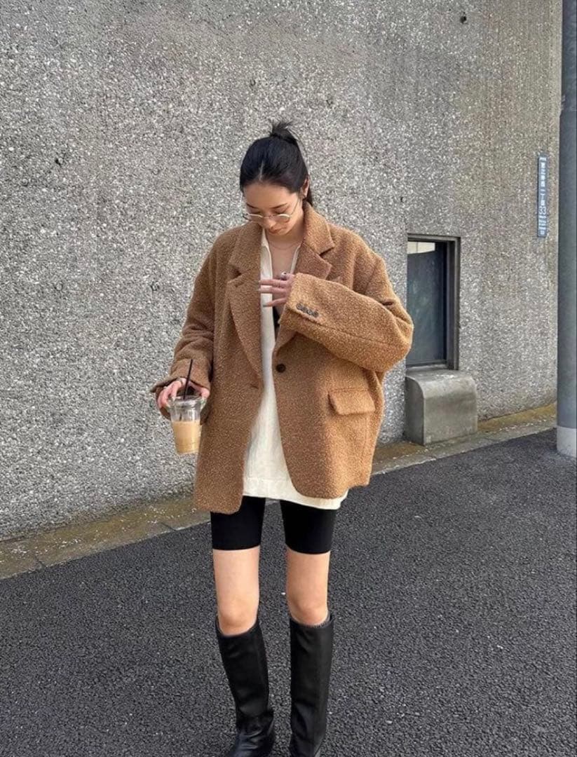 【CLANE】SuzuHirose×CLANE MIXCOLOROVERCOAT