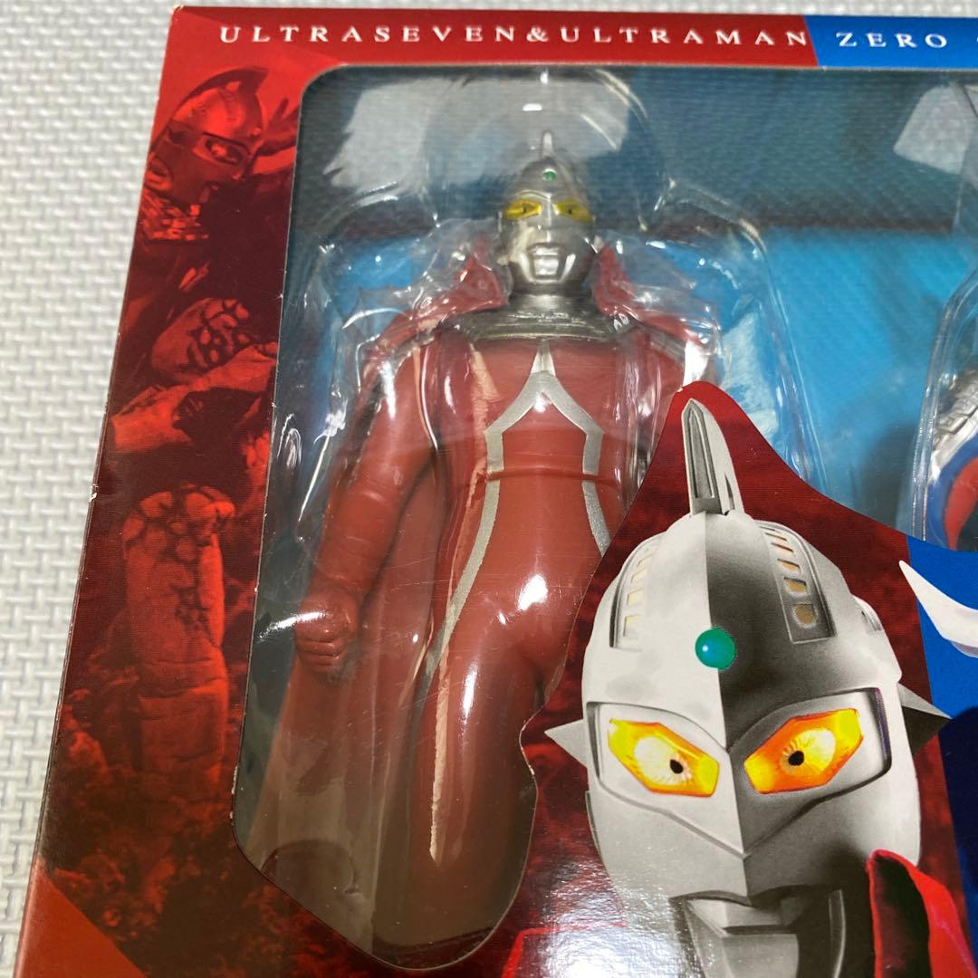 ソフビ　ウルトラヒーローシリーズ　セブン　ゼロ　親子スペシャルセット
