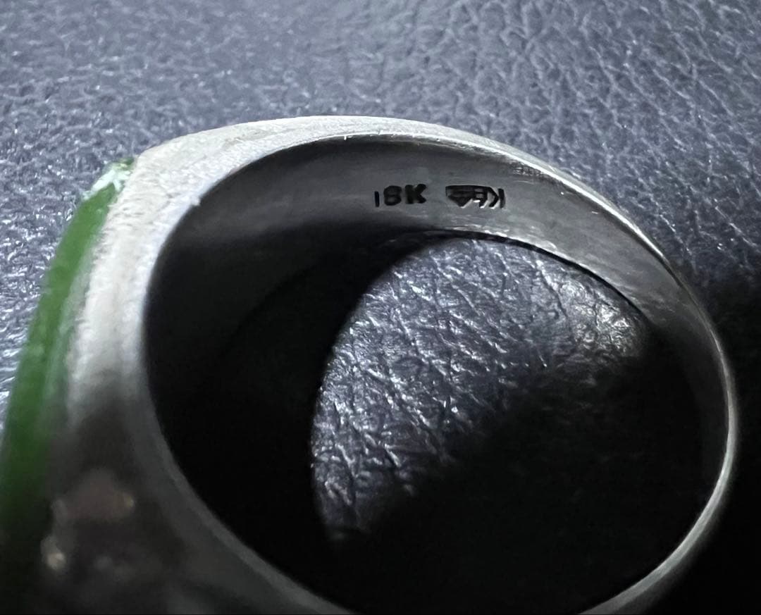 指輪18K K白金刻印あり