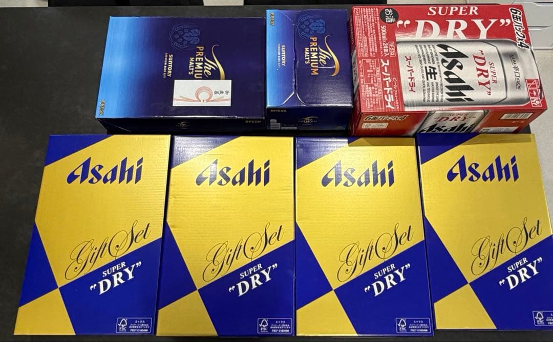 アサヒスーパードライ　ザ•プレミアム•モルツ　ビールまとめ売り