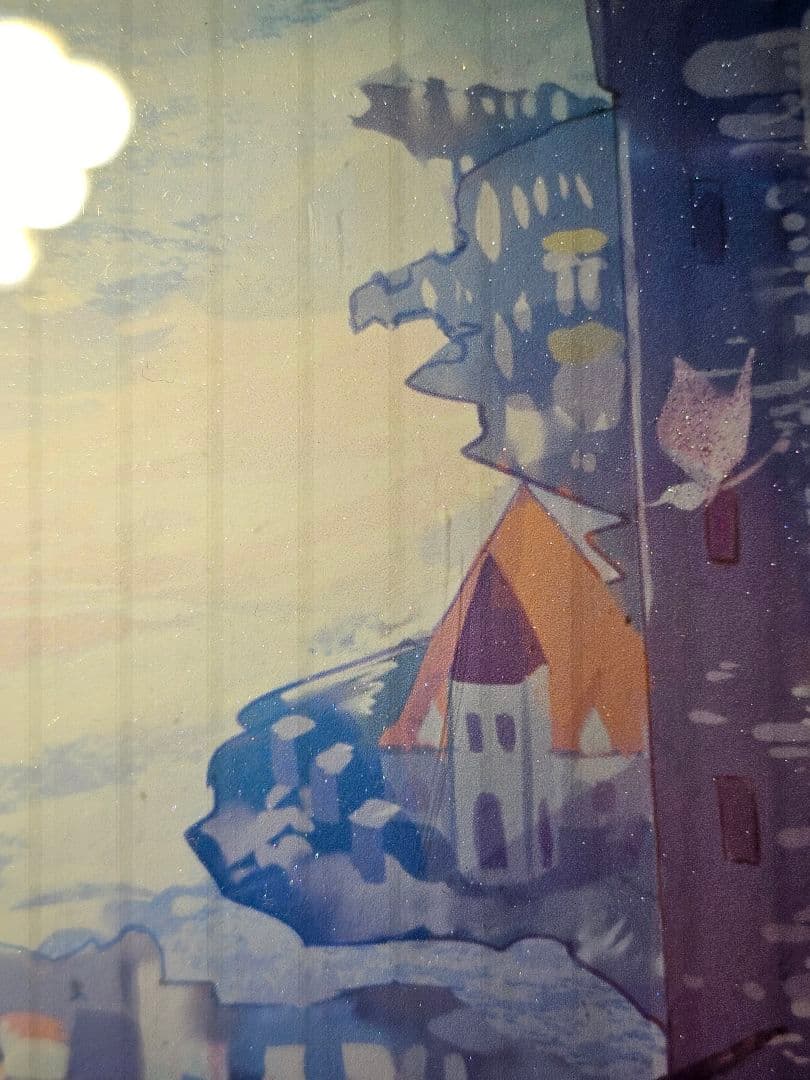 アールビバン 版画 ふーみ 天使の奏でる冬の街 元箱保証書あり