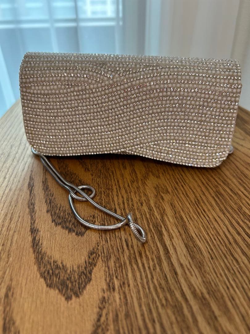 GRACE CONTINENTAL ラインストーンクラッチバッグ