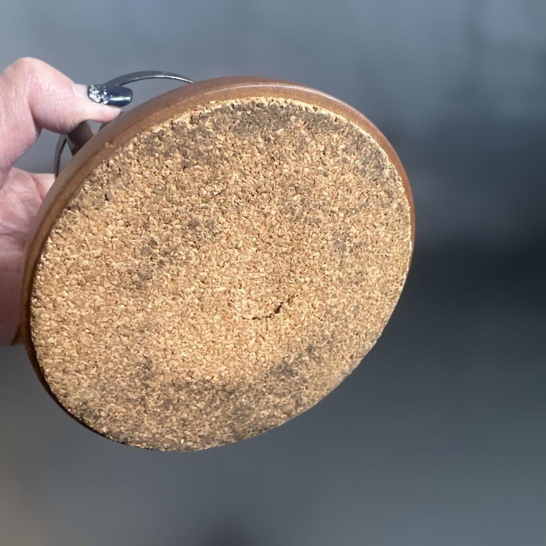 アンティーク雑貨 木製と金属のオイルキャンドル