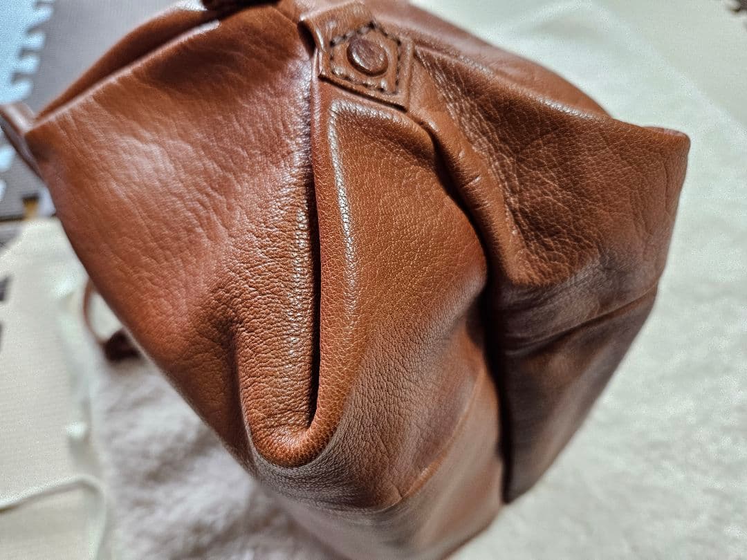 ゲンテン ショルダーバッグ 2way 山羊革 ゴートスキン ヌメ