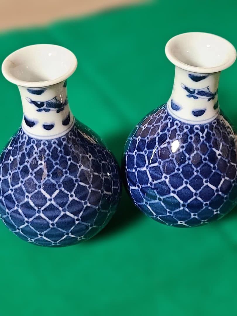 九谷焼須田菁華染付とくり