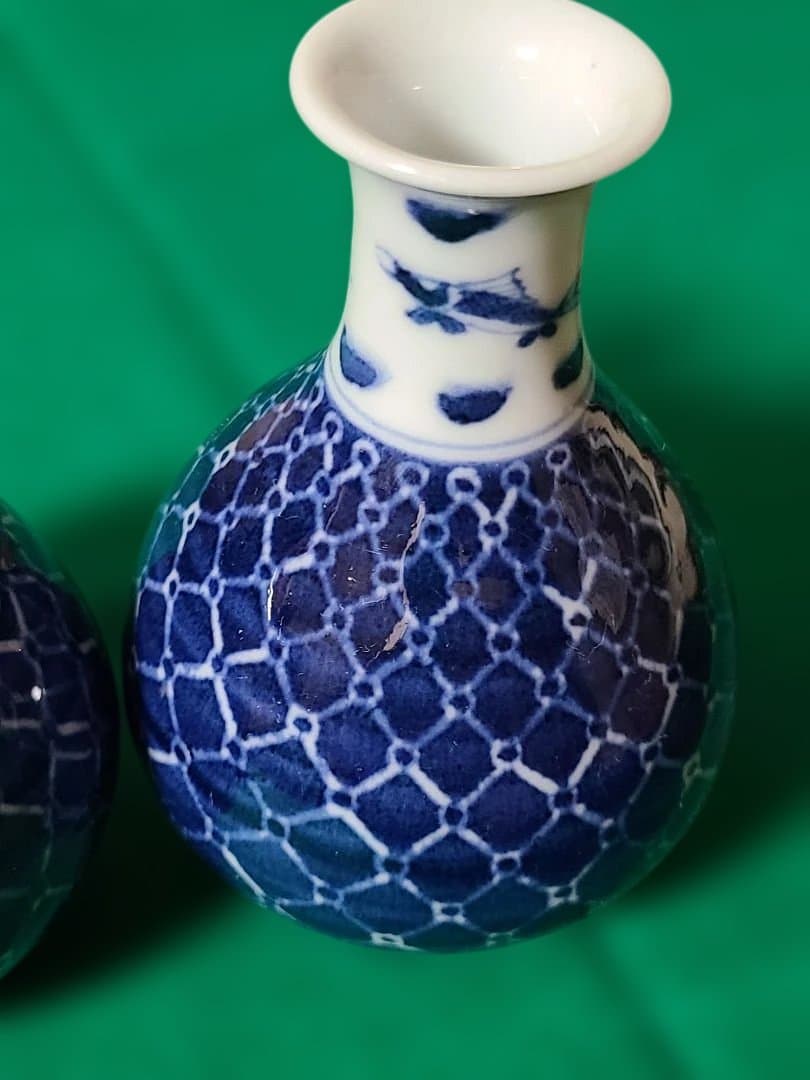 九谷焼須田菁華染付とくり