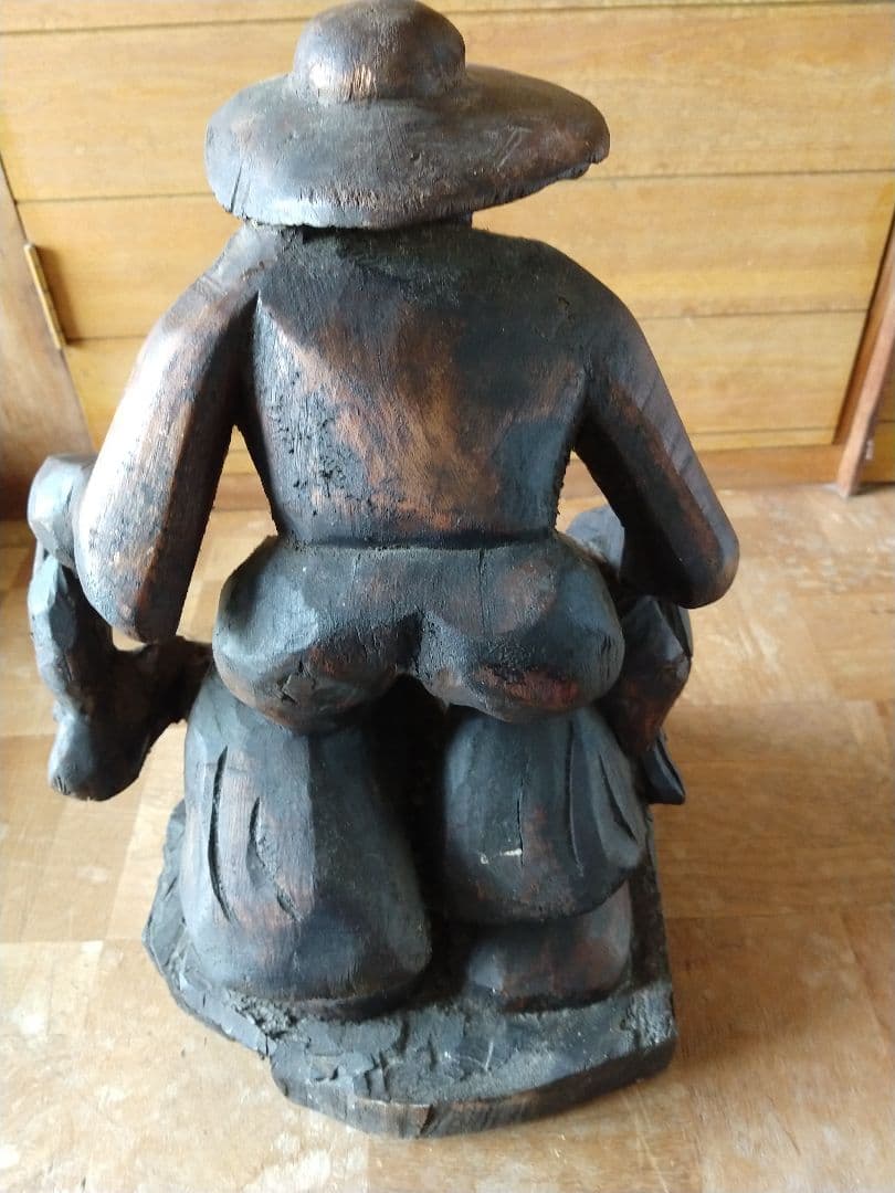 アメリカ　アンティーク　木彫り　PARA BR TOTA 96