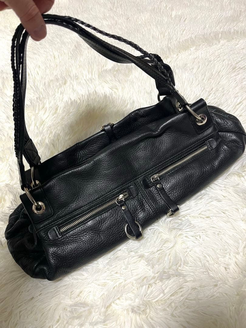 DIANA ダイアナ シボ革 ラムレザー ワンショルダーバッグ Y2K レザー