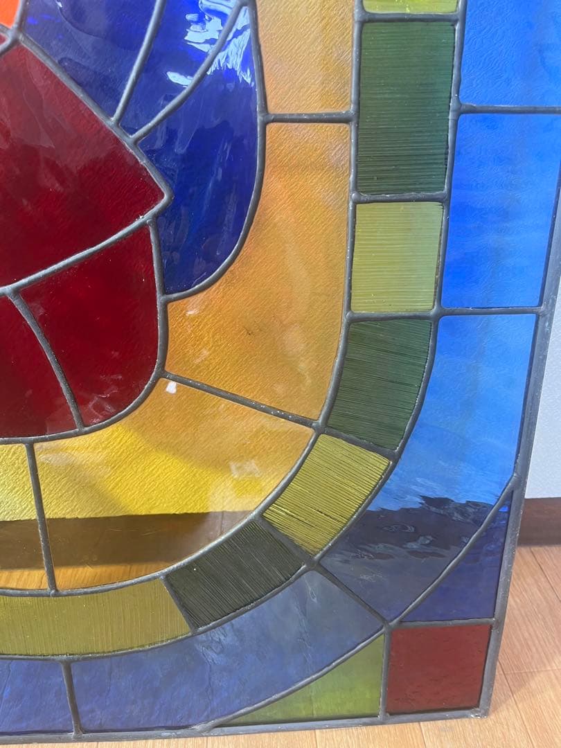 34 ステンドグラス レトロ ステンドグラス 店舗 ディスプレイ 飾り オブジェ