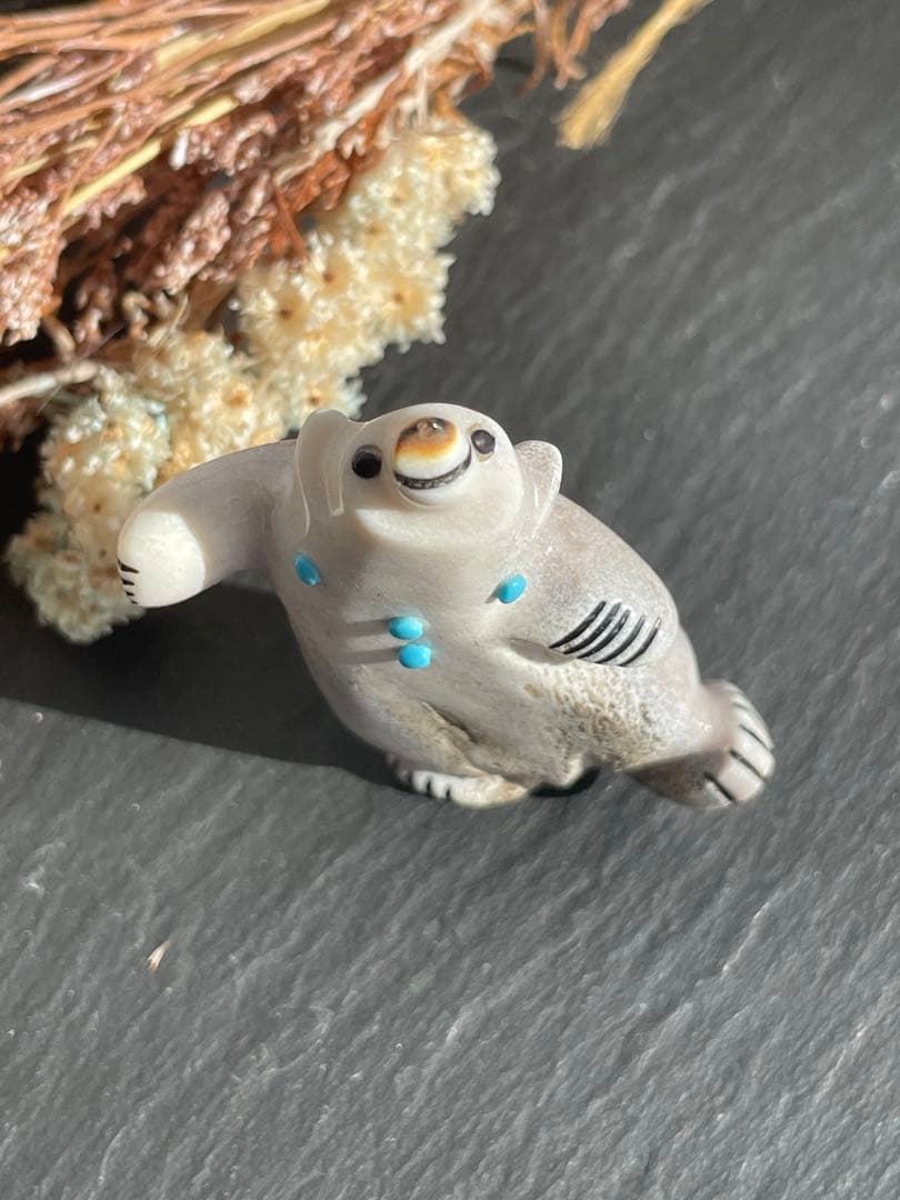 新品　ズニ族　Zuni インディアンジュエリー　フェティッシュ