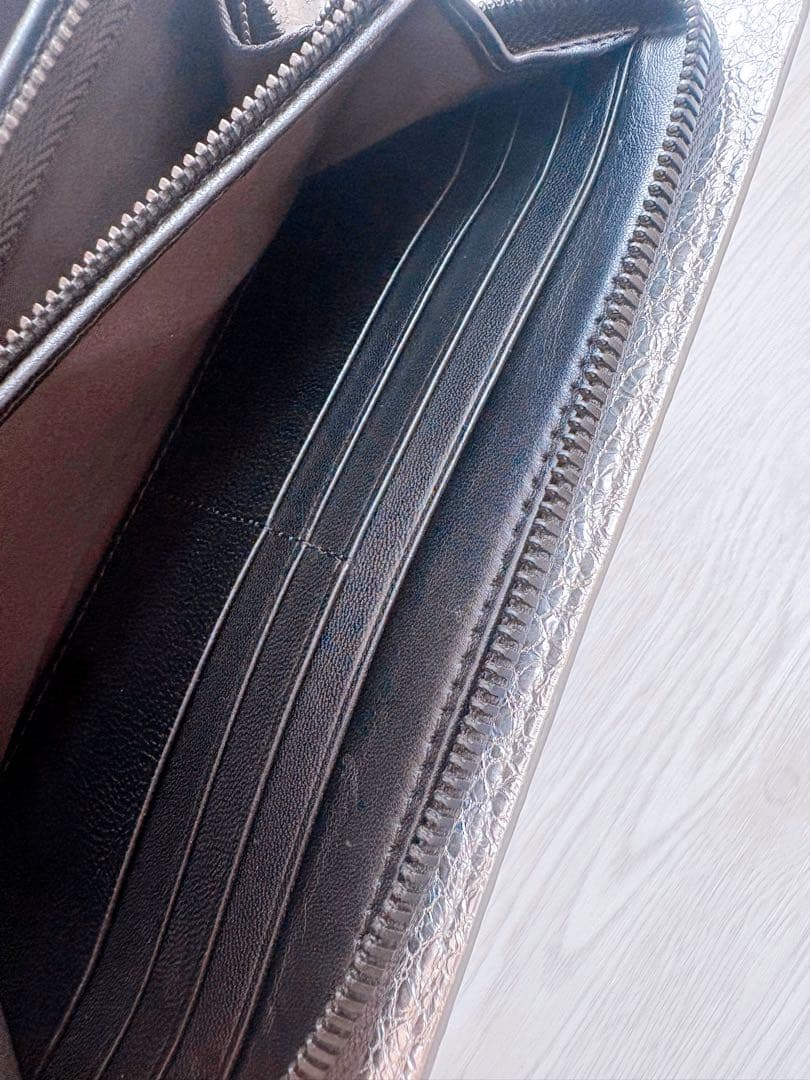 DIESEL ディーゼル ショルダー バッグ ロゴ シルバー 財布