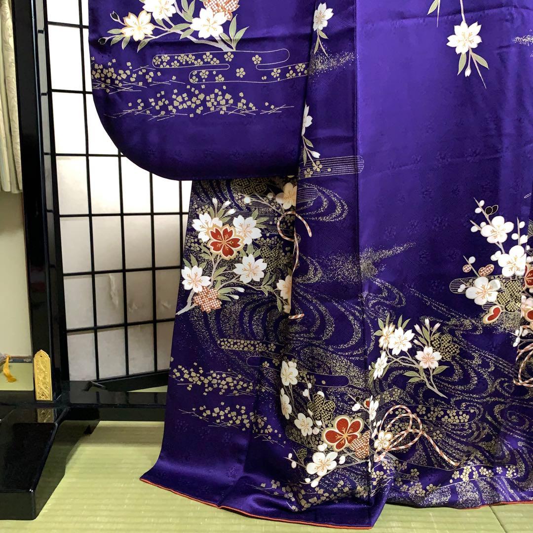 ロ*ズ様 【未使用級】振袖　6点セット やまと誂製　桜柄 　正絹　身丈161cm