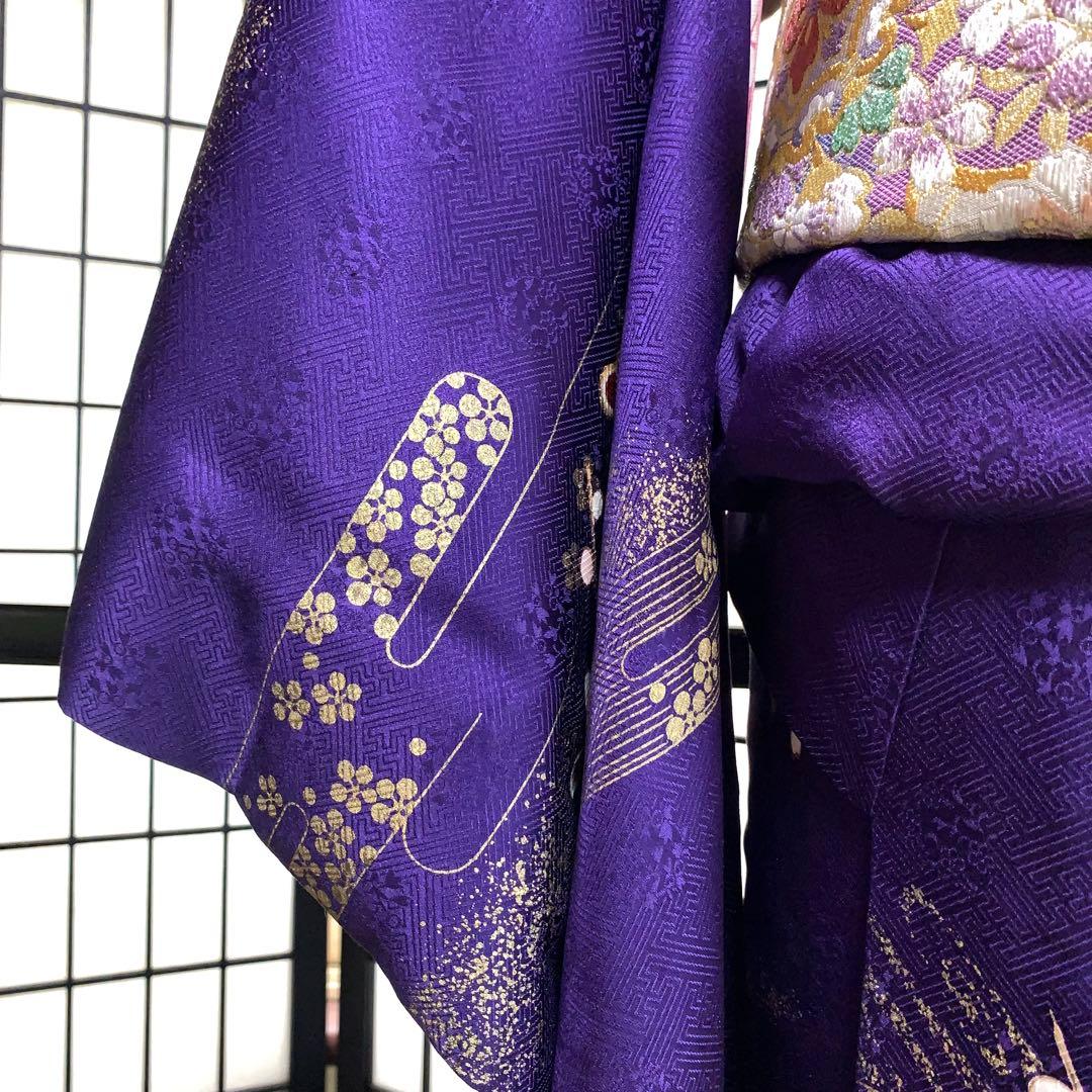 ロ*ズ様 【未使用級】振袖　6点セット やまと誂製　桜柄 　正絹　身丈161cm