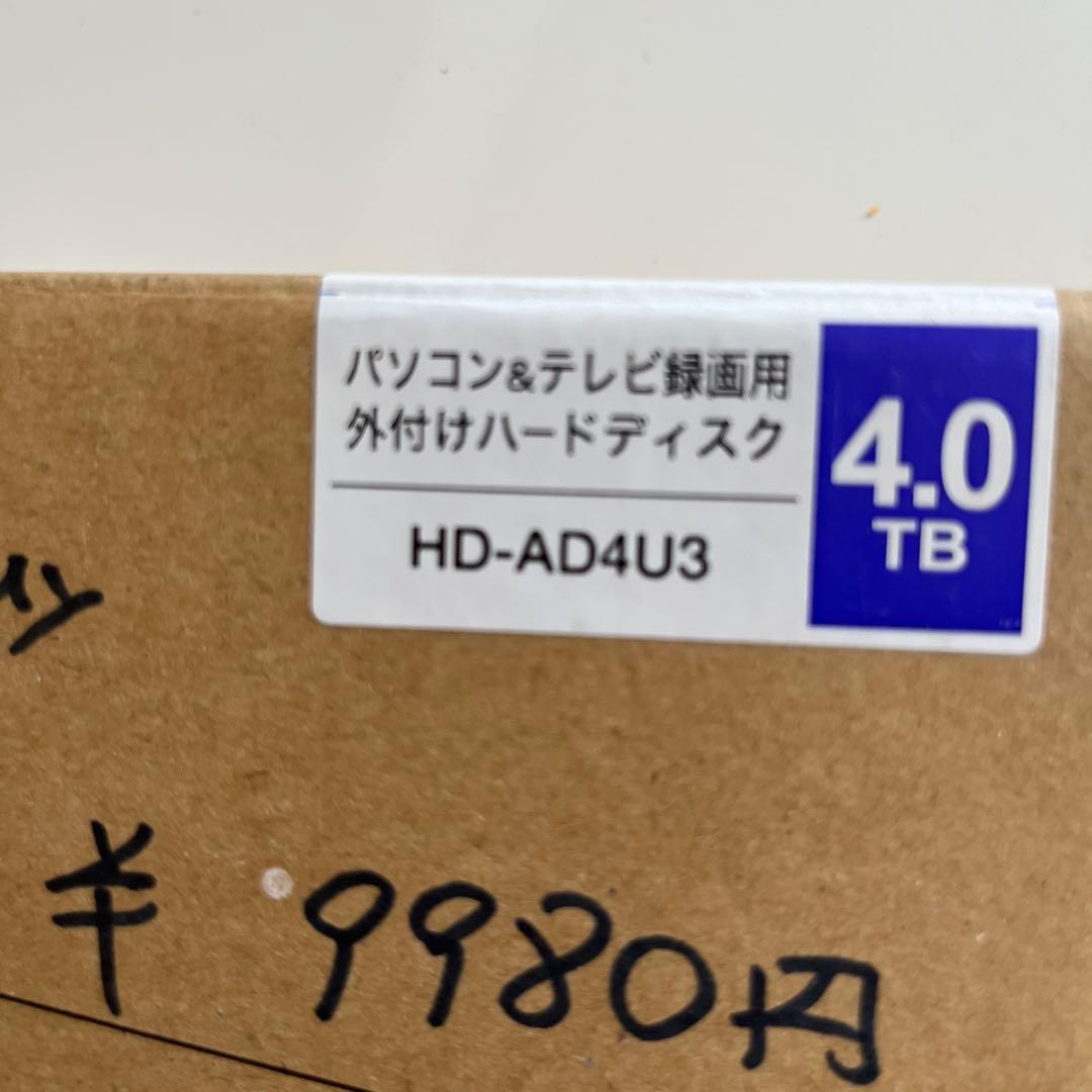BUFFALO HD-AD4U3 4.0TB 外付けハードディスク