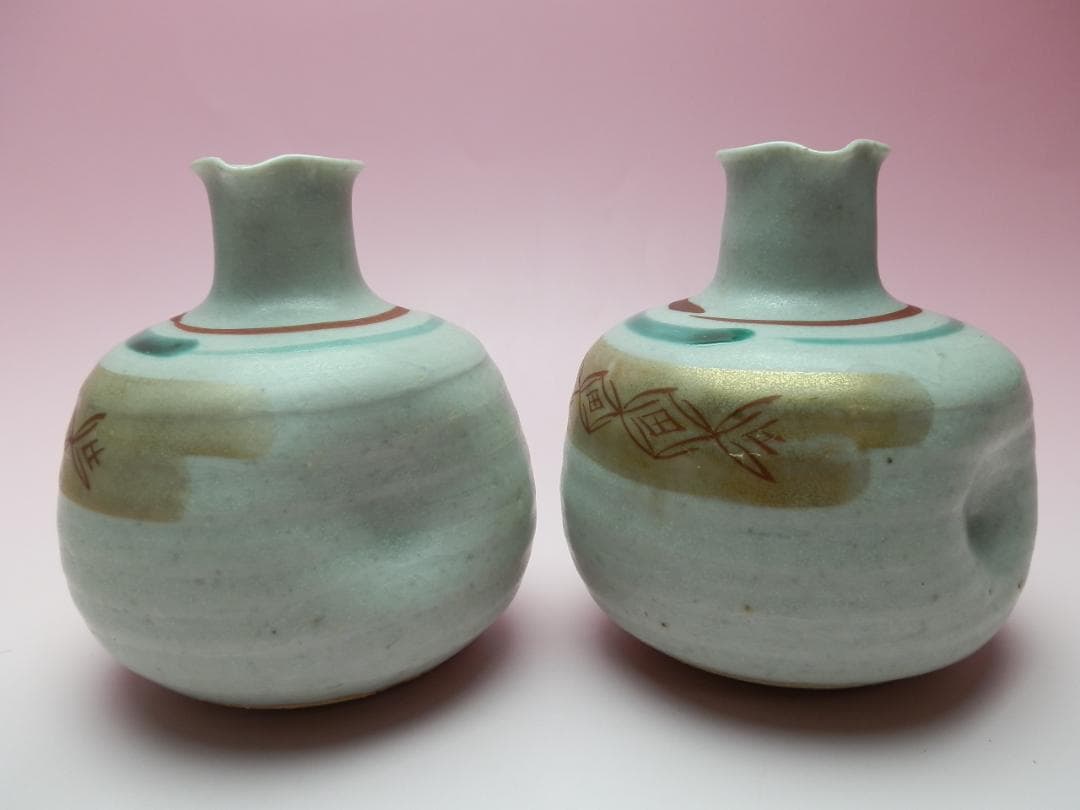 徳田正彦（人間国宝 三代徳田八十吉) 徳利 盃 酒器揃い 71215