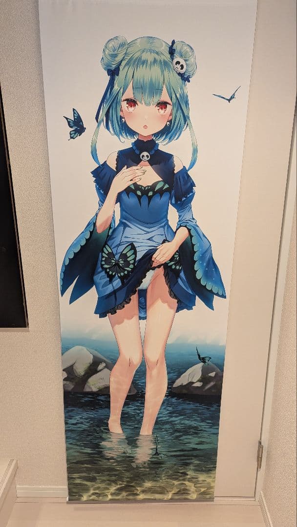 ホロライブ 潤羽るしあ　等身大タペストリー