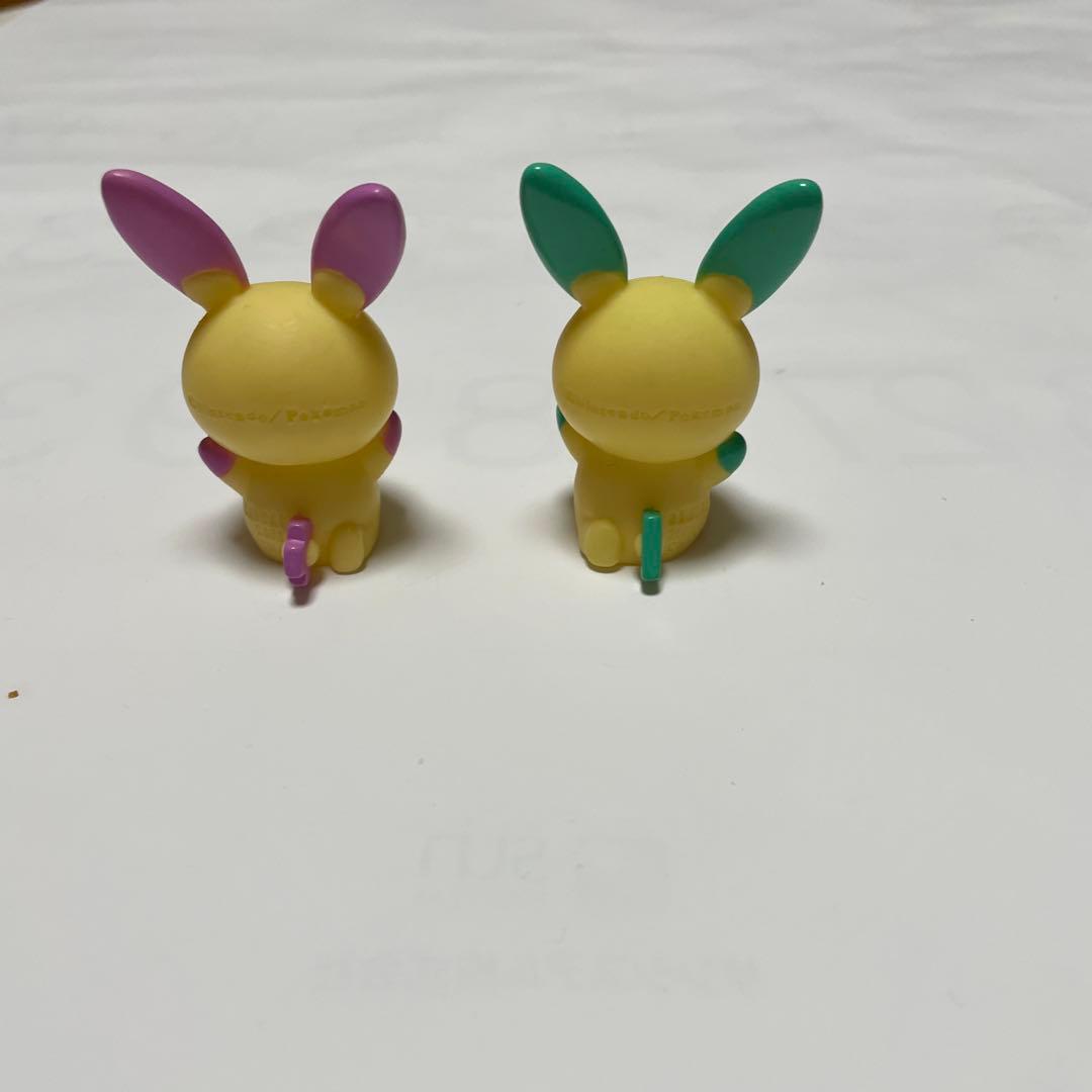 ポケモン　指人形　プラスル、マイナン　色違い