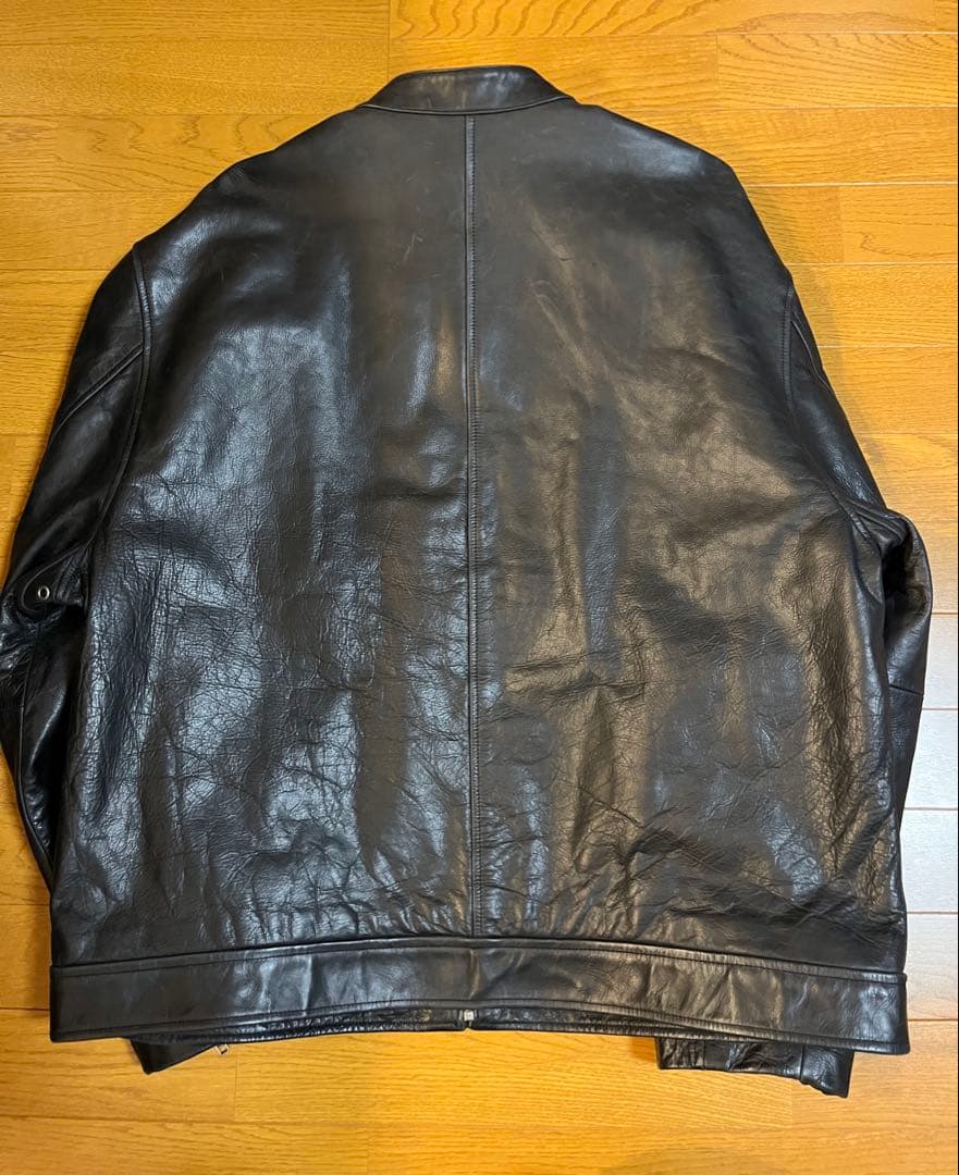 極美品 old gap xl シングルライダースジャケット　黒