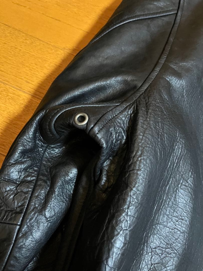 極美品 old gap xl シングルライダースジャケット　黒